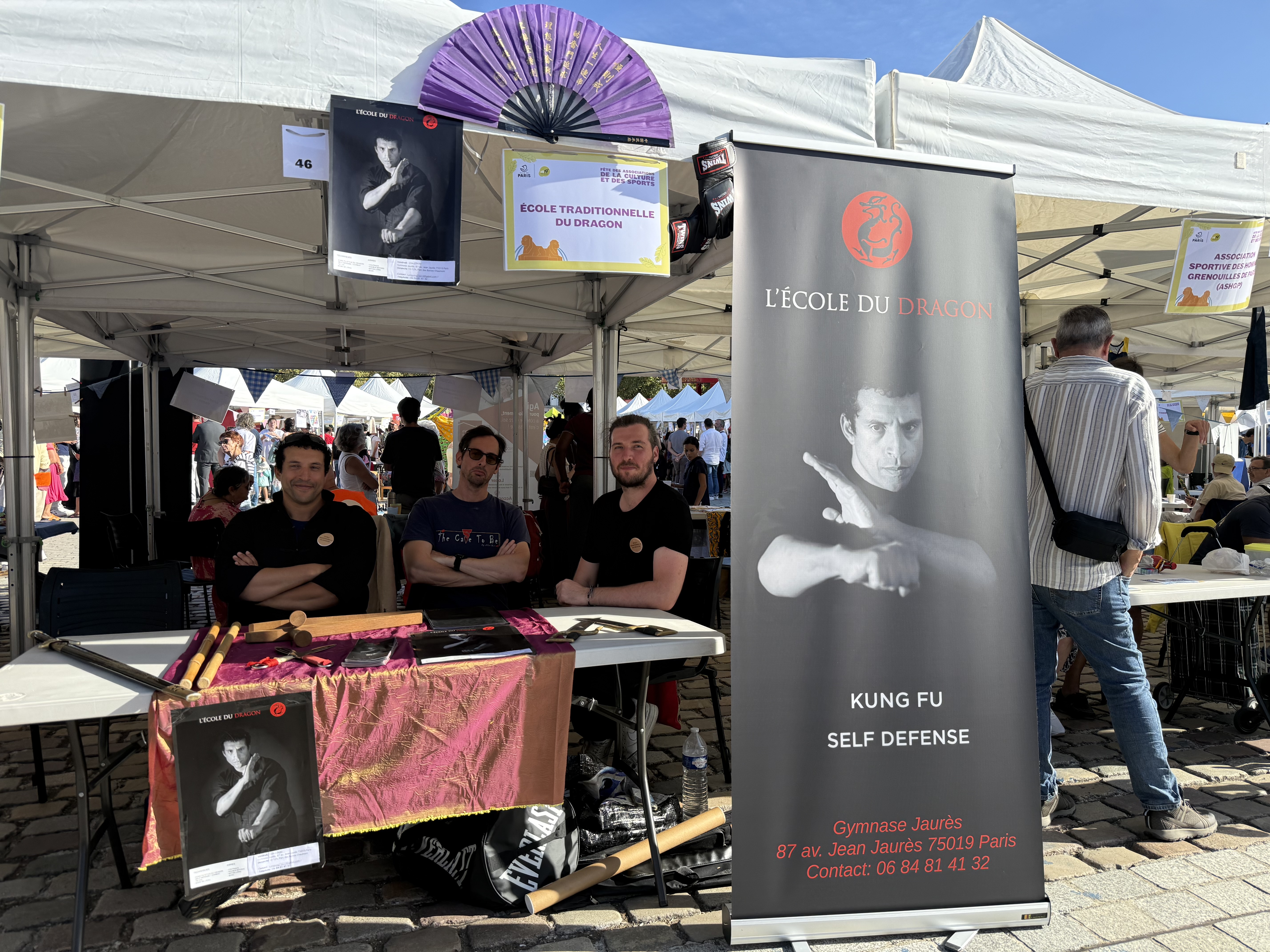 Le stand de l’École Traditionnelle du dragon au forum des associations